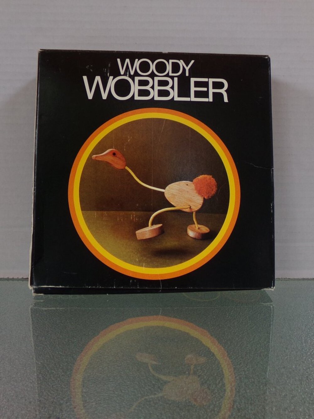 Vintage Wood Bird Duck Toy Marionette Puppet Strings Woody Wobbler